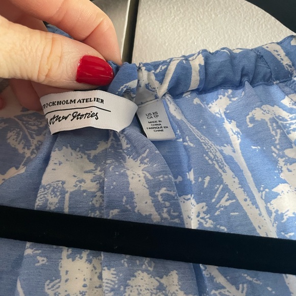 & OTHER STORIES tie neck drop waist dress - Picture 4 of 4